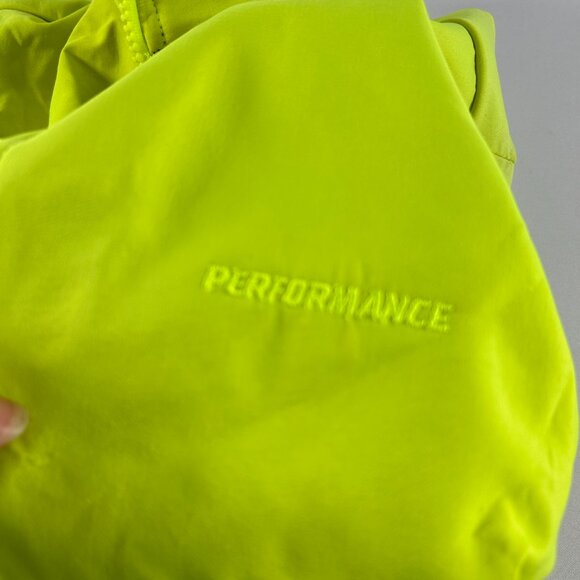 Performance Cycling Jacket Womens Size Small Neon Yellow Black Full Zip Pockets - Picture 4 of 8